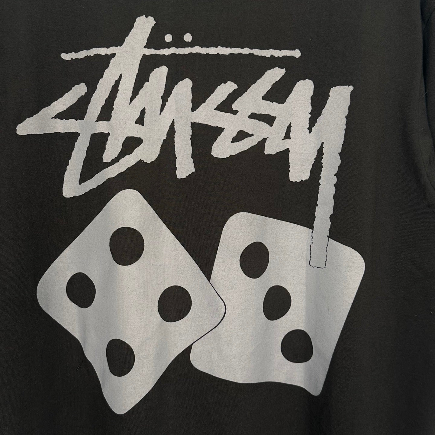 Stussy Dice Pigment Dyed Tee 'Black'
