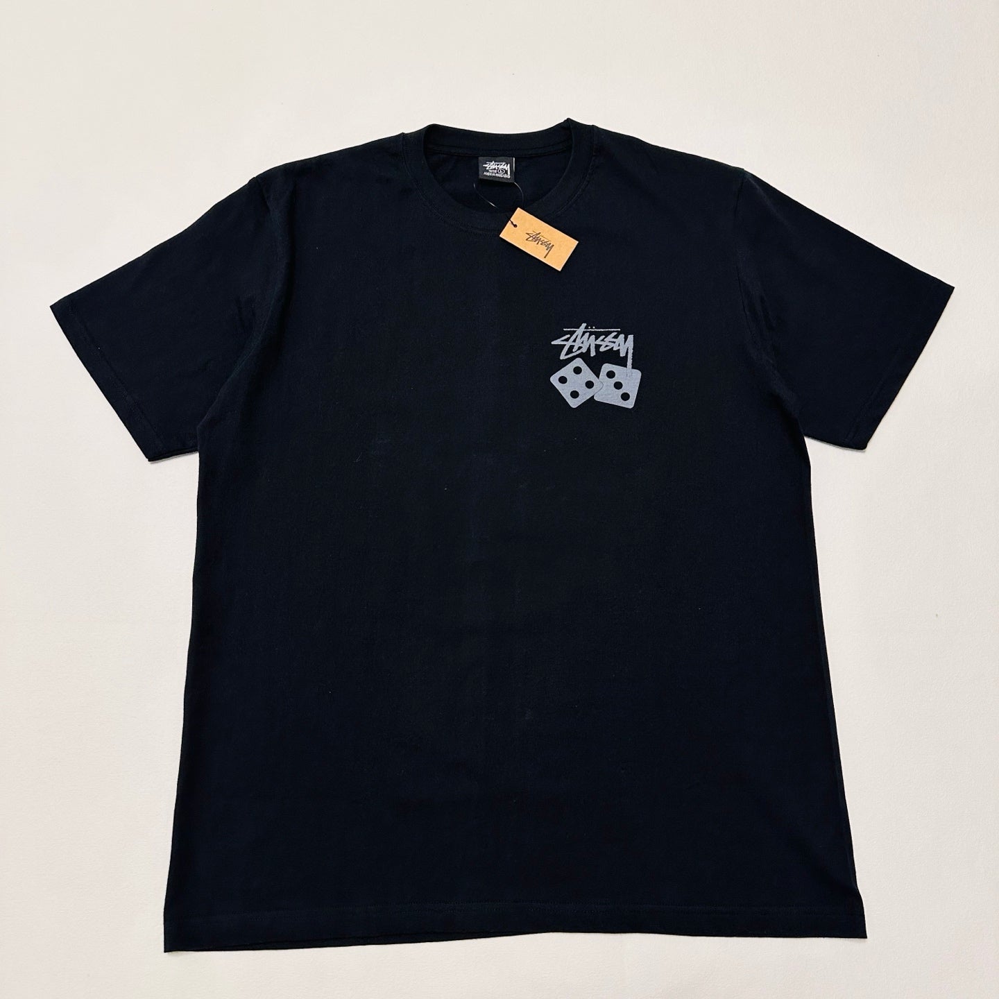 Stussy Dice Pigment Dyed Tee 'Black'