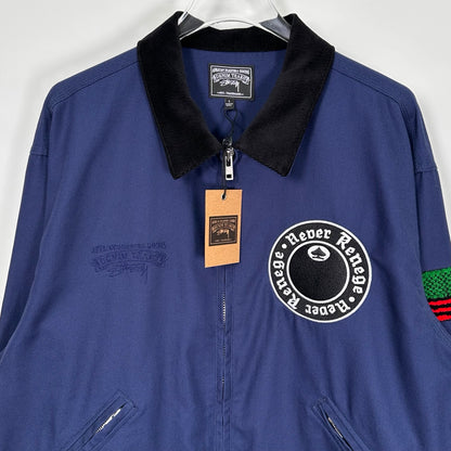 Denim Tears x Stussy Never Renege Canvas Work Jacket Navy/Black
