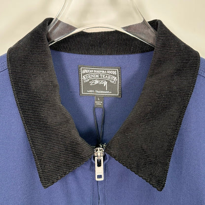 Denim Tears x Stussy Never Renege Canvas Work Jacket Navy/Black