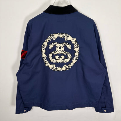 Denim Tears x Stussy Never Renege Canvas Work Jacket Navy/Black