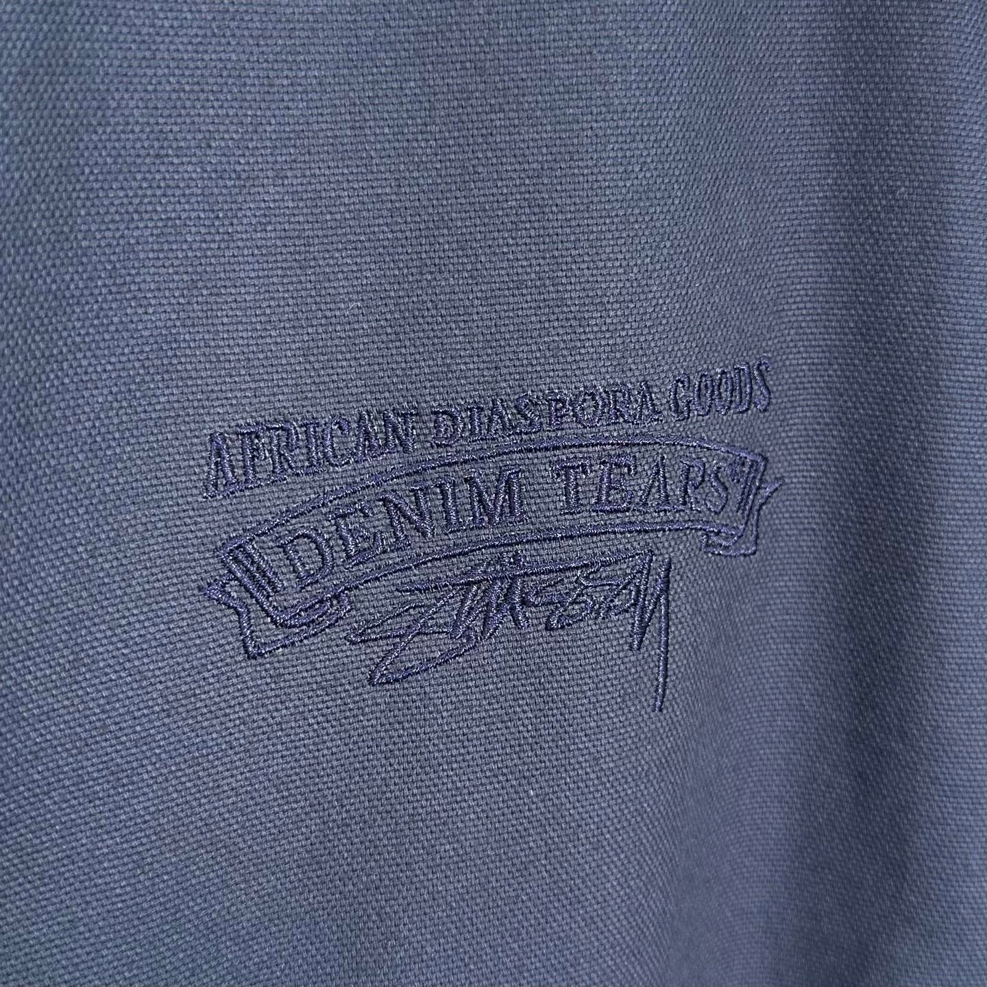 Denim Tears x Stussy Never Renege Canvas Work Jacket Navy/Black