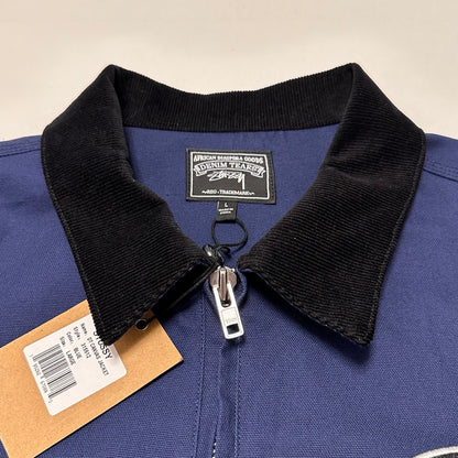 Denim Tears x Stussy Never Renege Canvas Work Jacket Navy/Black