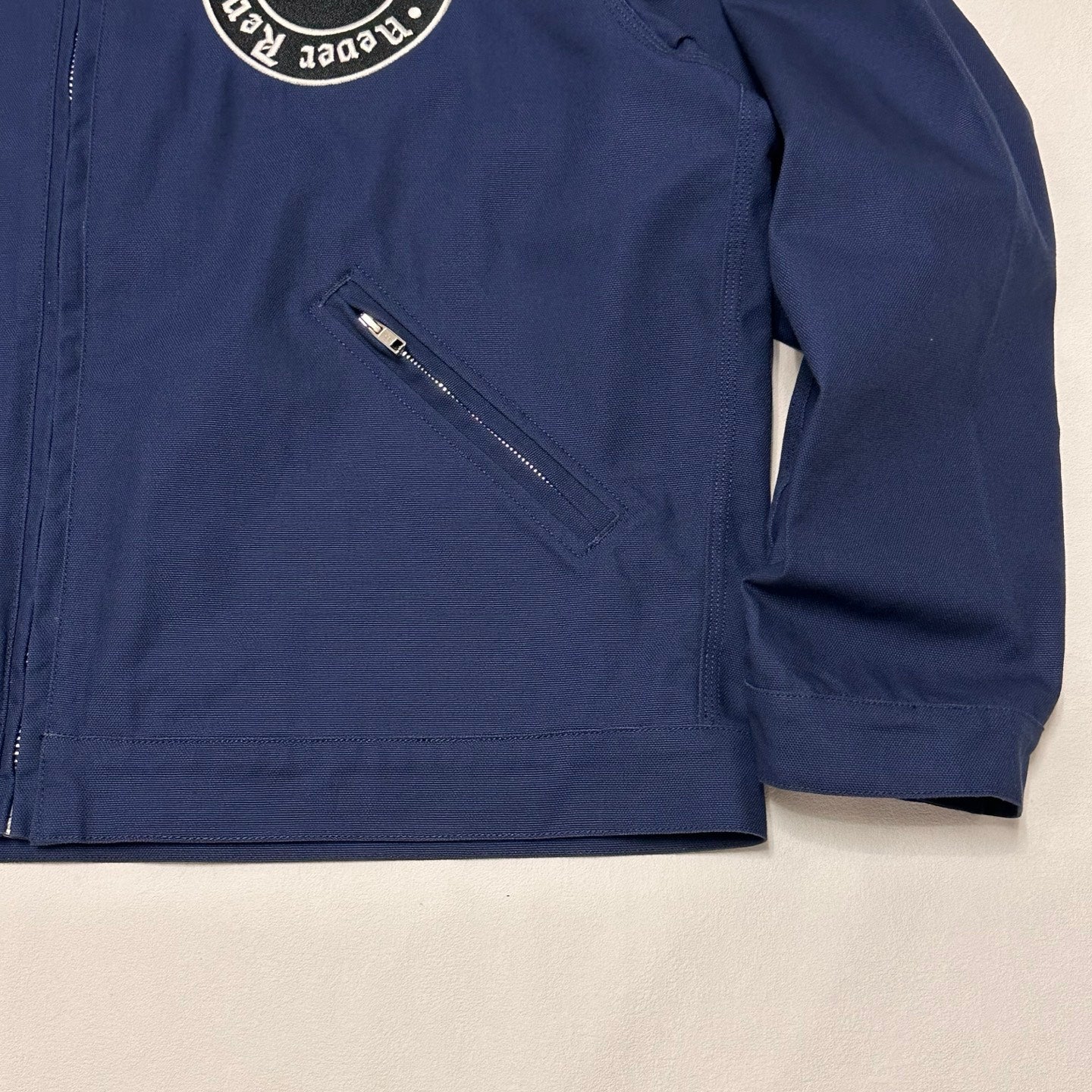 Denim Tears x Stussy Never Renege Canvas Work Jacket Navy/Black