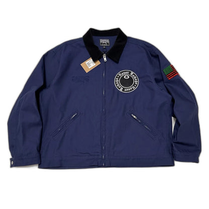 Denim Tears x Stussy Never Renege Canvas Work Jacket Navy/Black