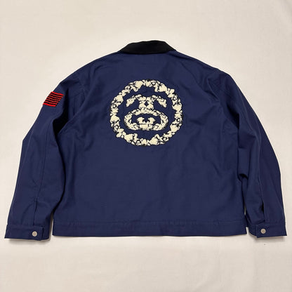Denim Tears x Stussy Never Renege Canvas Work Jacket Navy/Black