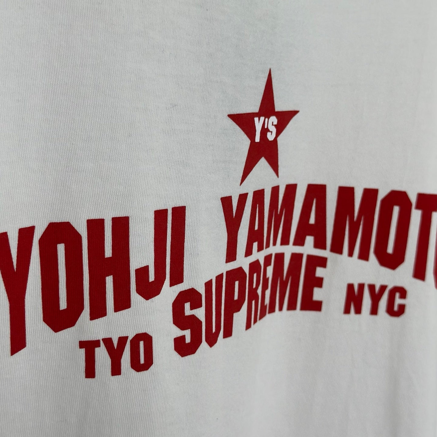 Supreme x Y's by Yohji Yamamoto Star Tee "White"