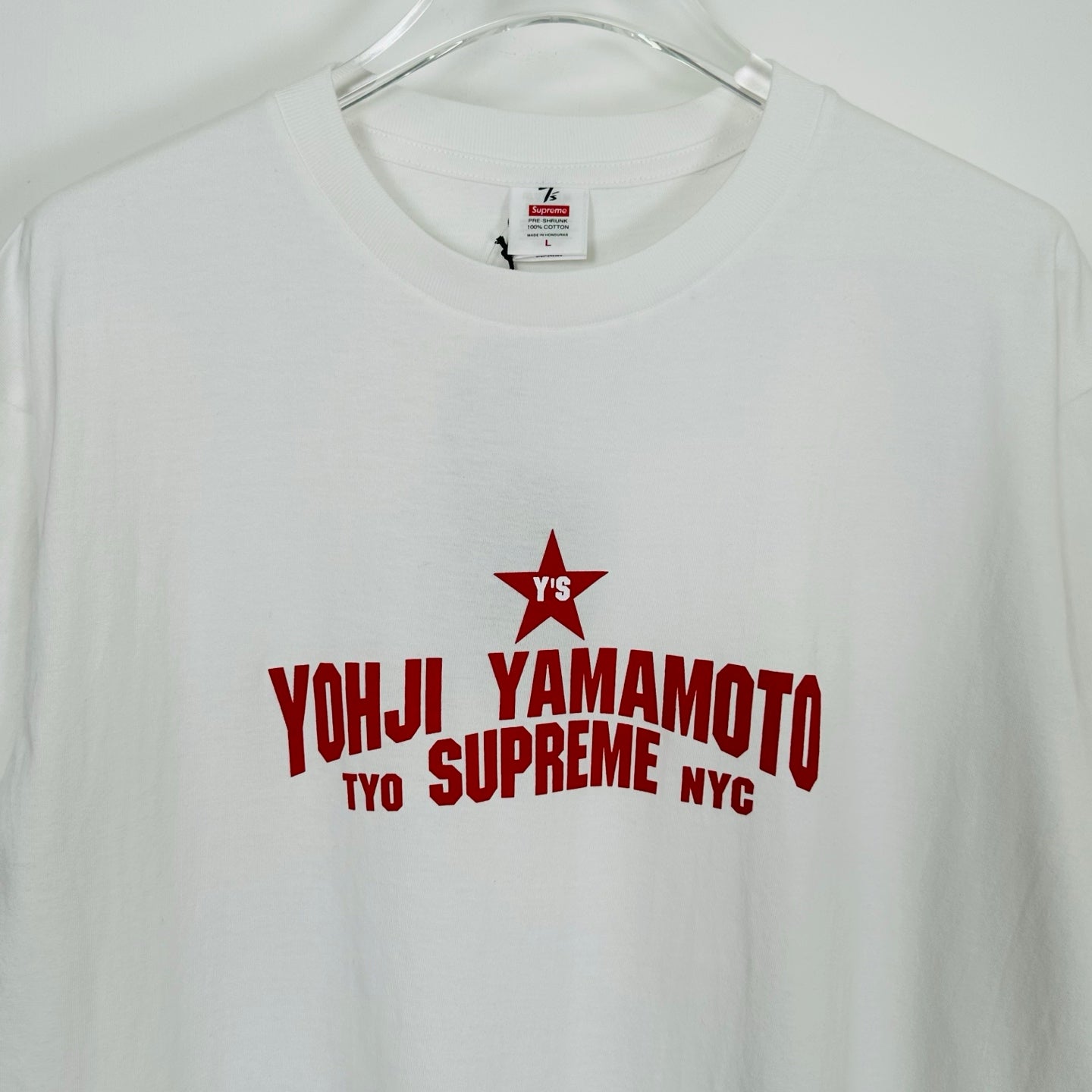Supreme x Y's by Yohji Yamamoto Star Tee "White"