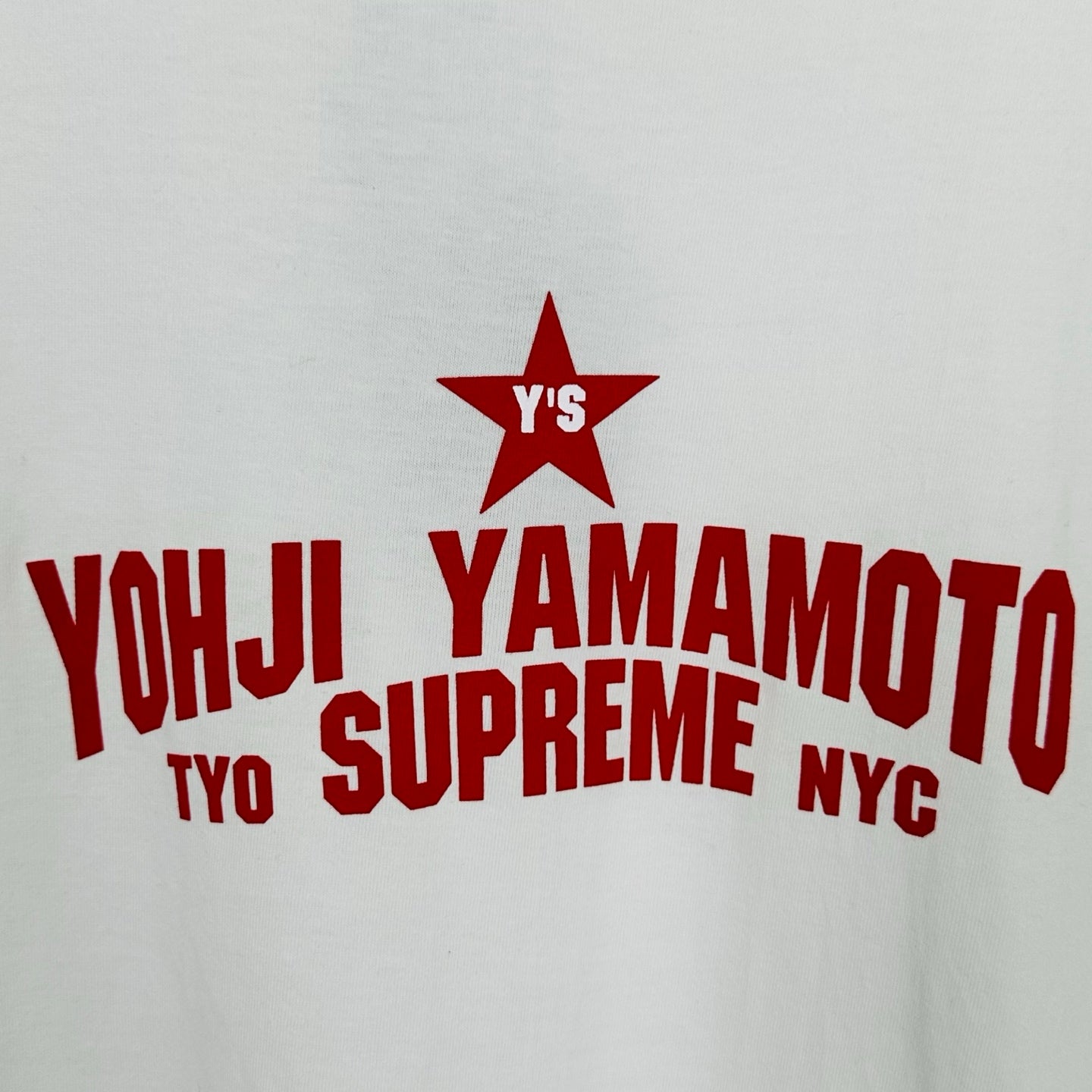 Supreme x Y's by Yohji Yamamoto Star Tee "White"
