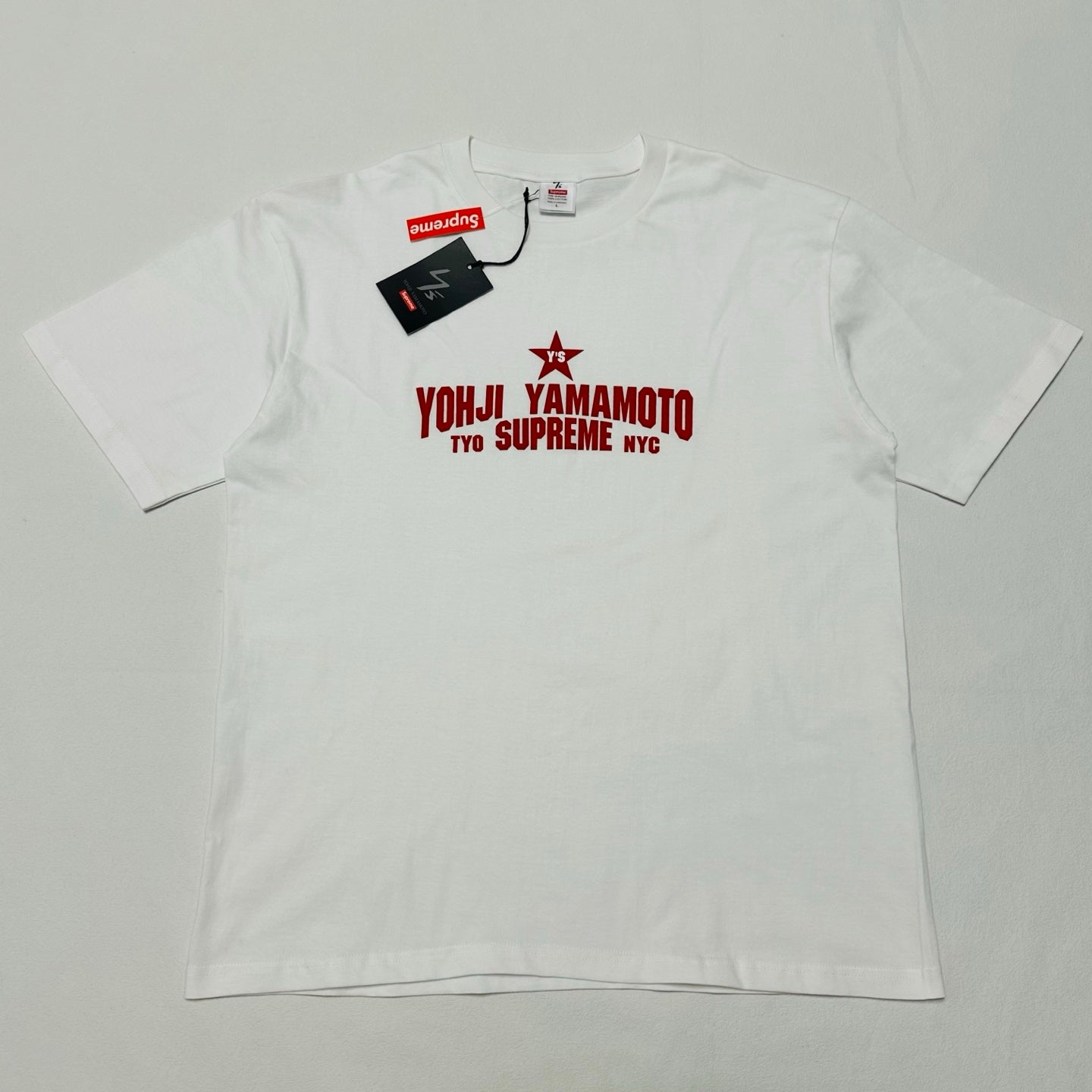 Supreme x Y's by Yohji Yamamoto Star Tee "White"