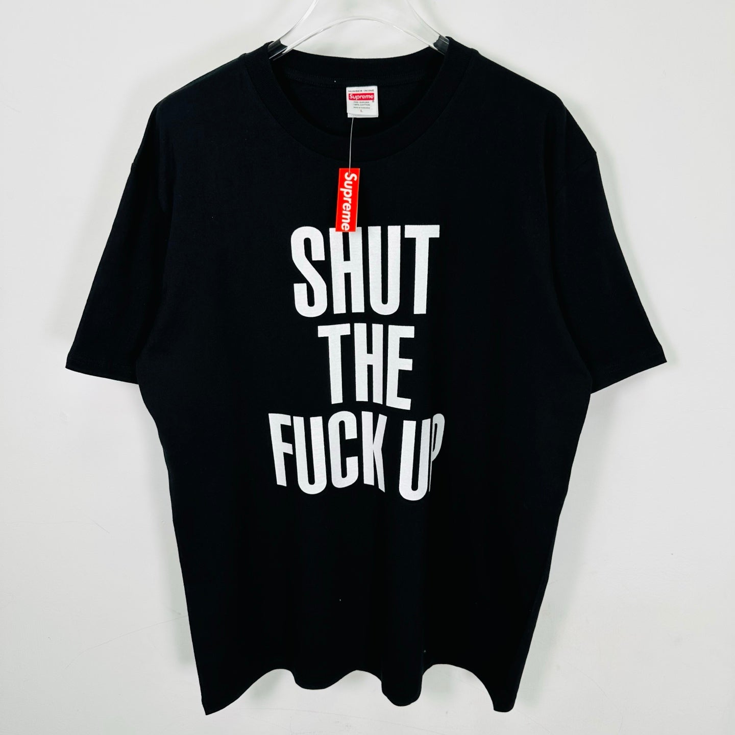 Supreme x Number (N)ine Shut Up Tee "Black"