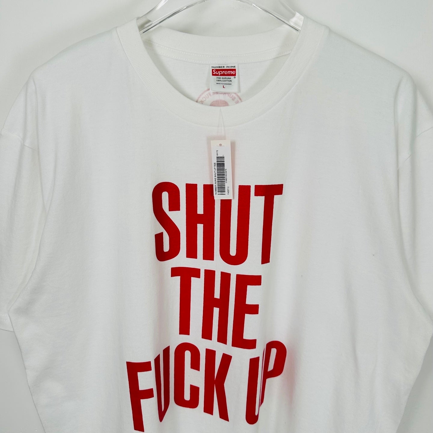 Supreme x Number (N)ine Shut Up Tee "Black"