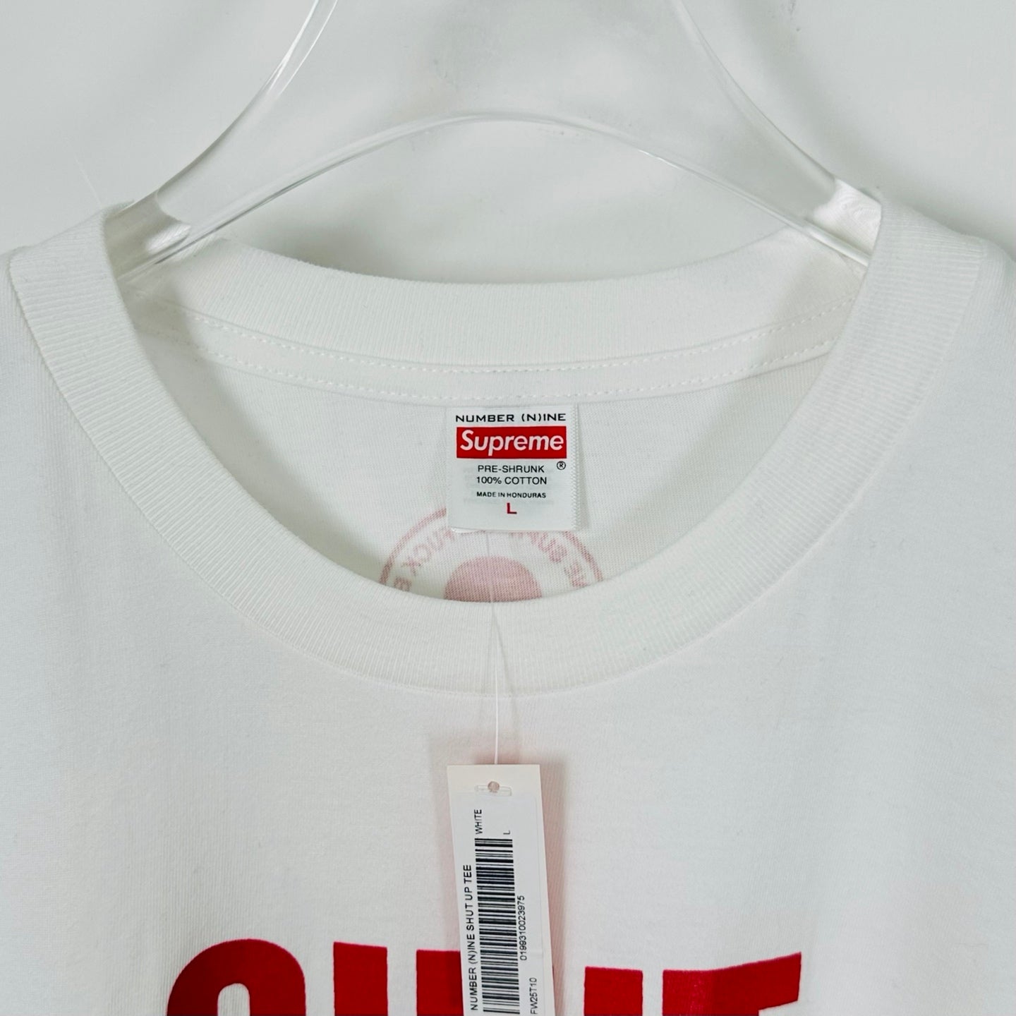 Supreme x Number (N)ine Shut Up Tee "Black"