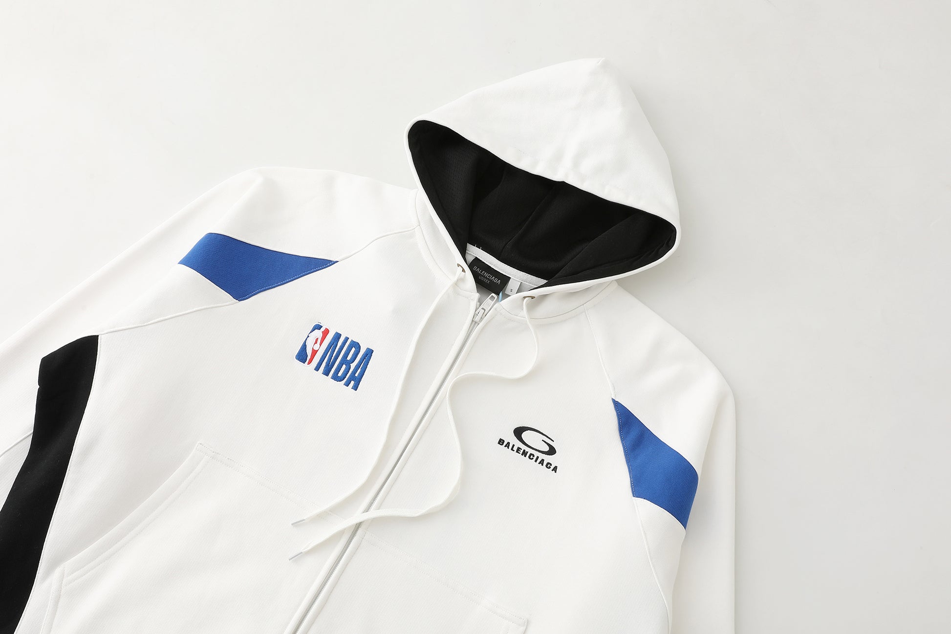 Balenciaga Nba Collaboration Oversized Zip-Up Hoodie