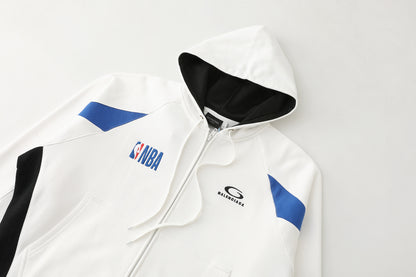 Balenciaga Nba Collaboration Oversized Zip-Up Hoodie