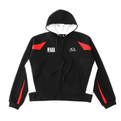 Balenciaga Nba Collaboration Oversized Zip-Up Hoodie