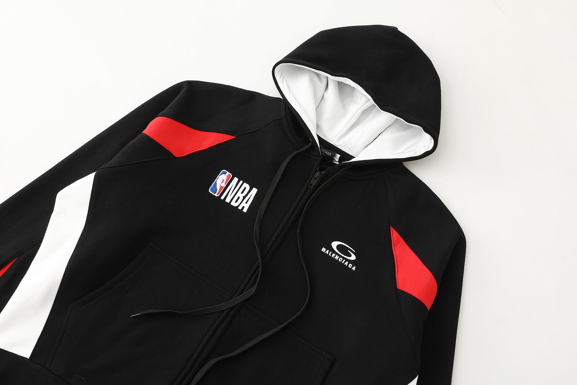 Balenciaga Nba Collaboration Oversized Zip-Up Hoodie
