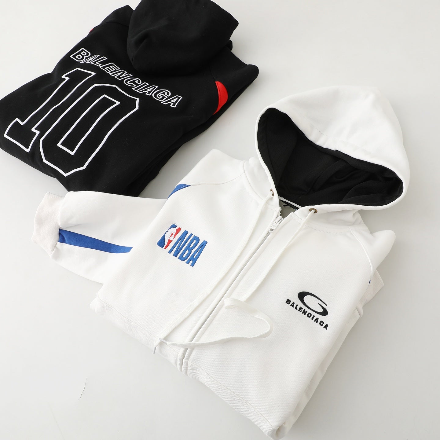 Balenciaga Nba Collaboration Oversized Zip-Up Hoodie