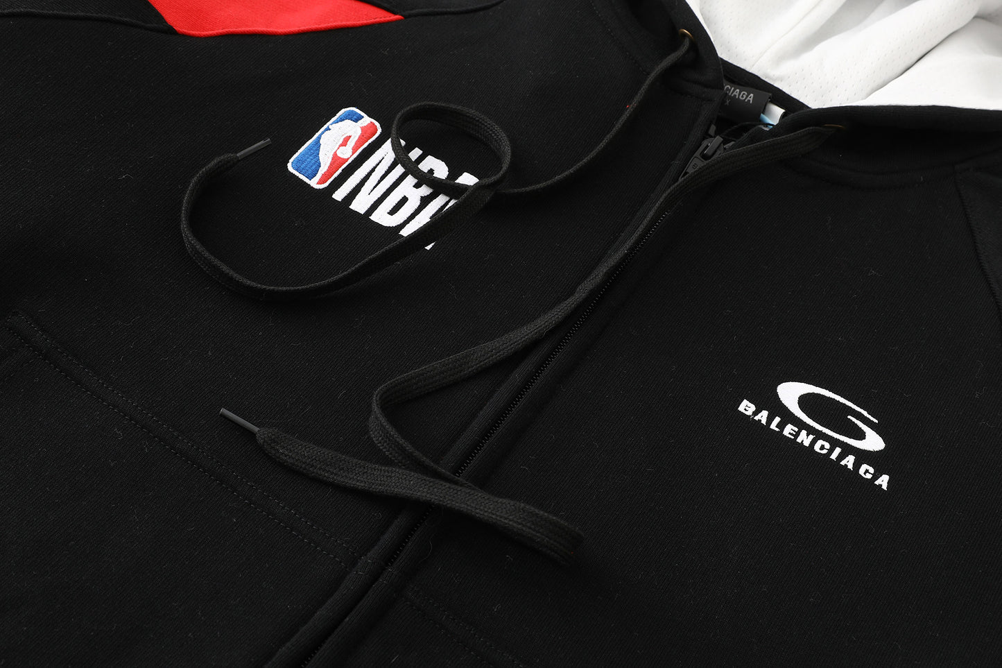 Balenciaga Nba Collaboration Oversized Zip-Up Hoodie