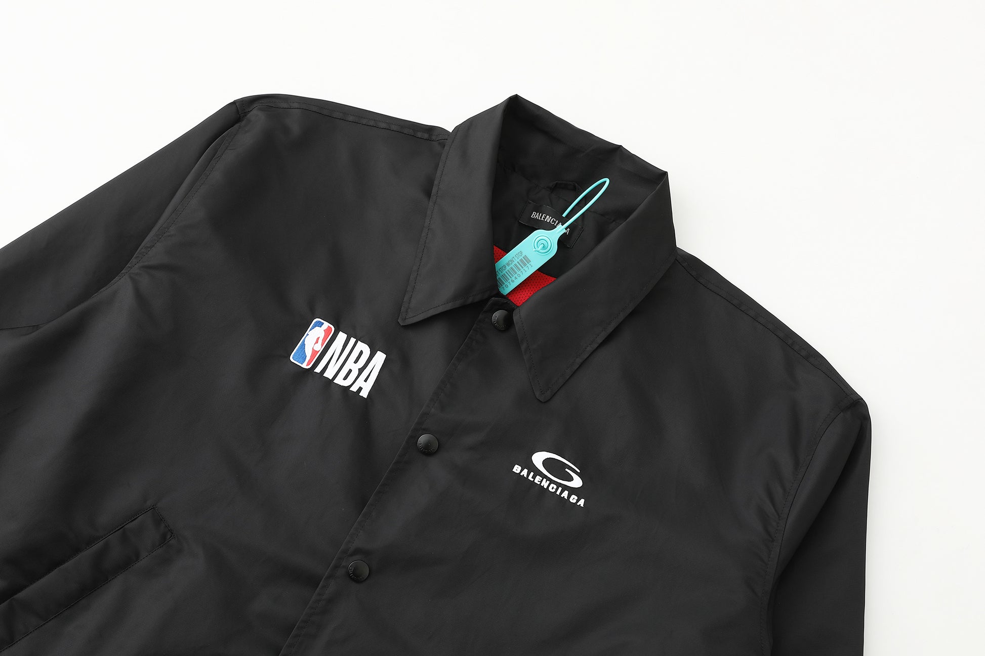 BALENCIAGA x NBA Collaboration Coach Jacket "Black"
