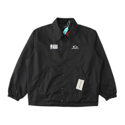BALENCIAGA x NBA Collaboration Coach Jacket "Black"