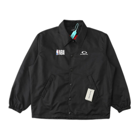 BALENCIAGA x NBA Collaboration Coach Jacket "Black"