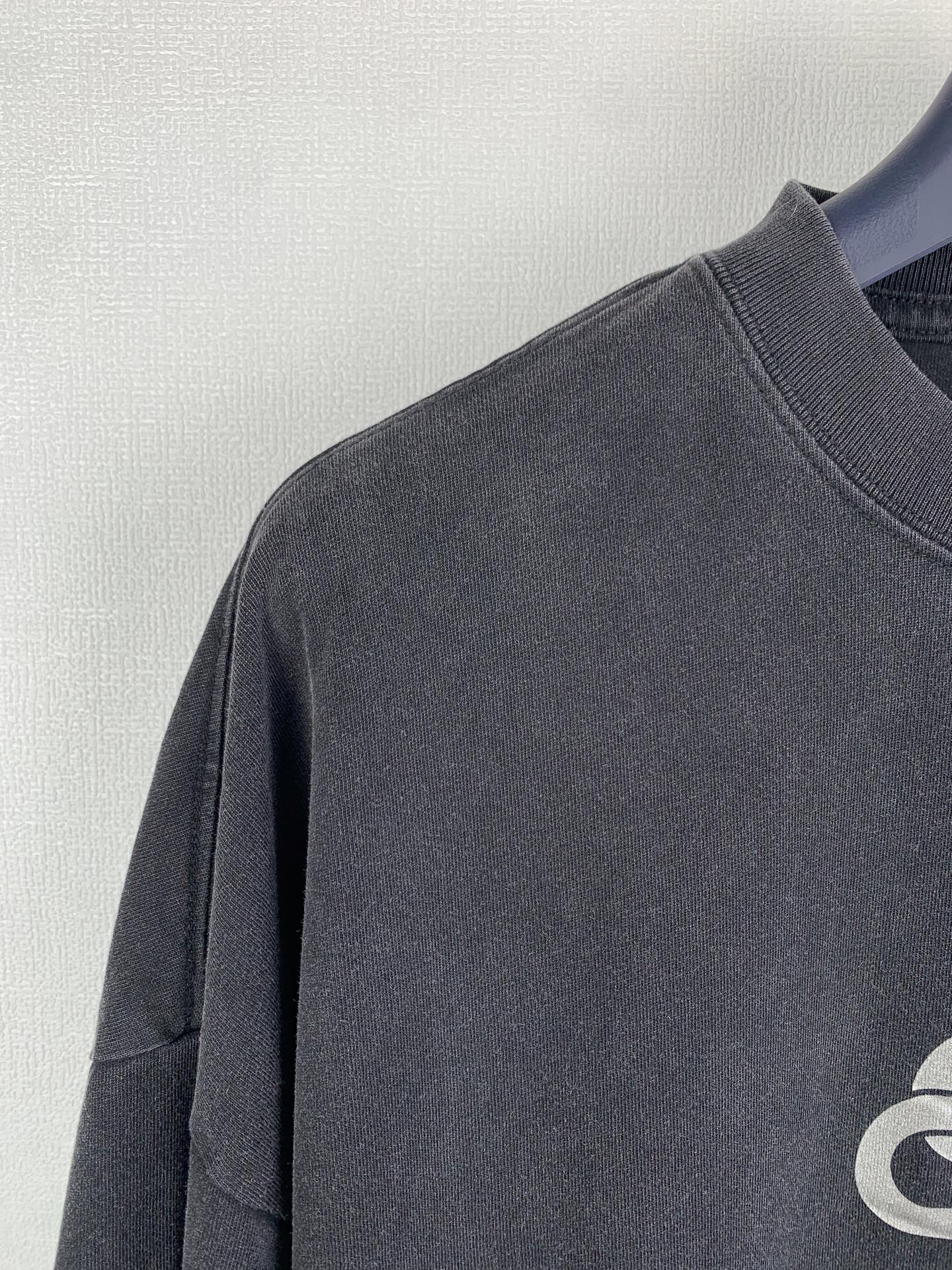 Balenciaga Black Boxy Tee with Logo Print and Balenciaga