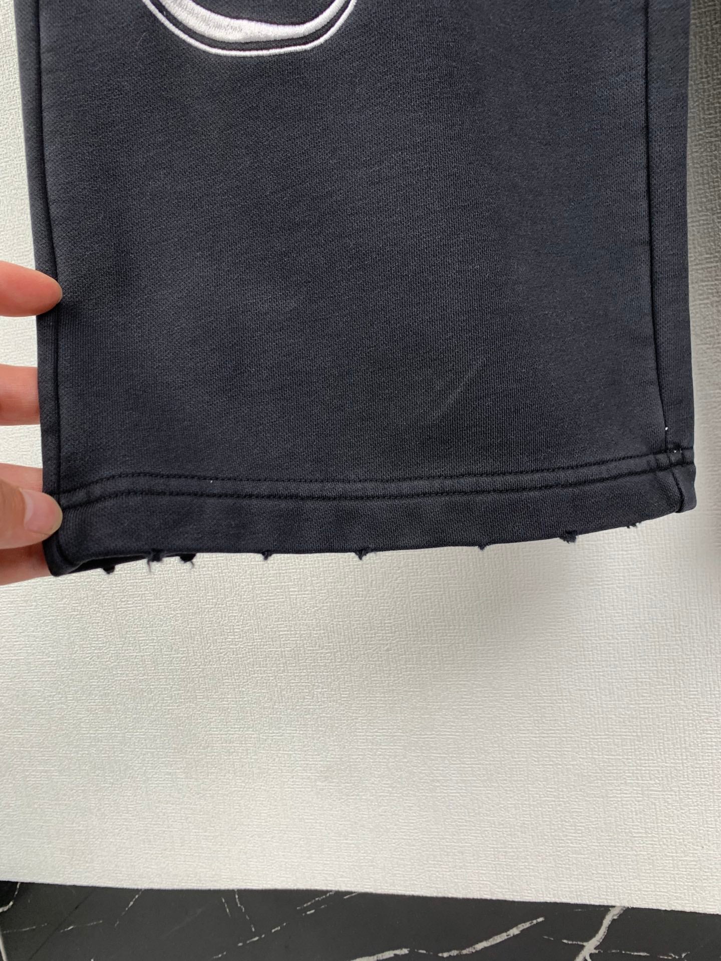 Balenciaga Cursive Baggy Pants for Men in Black/White