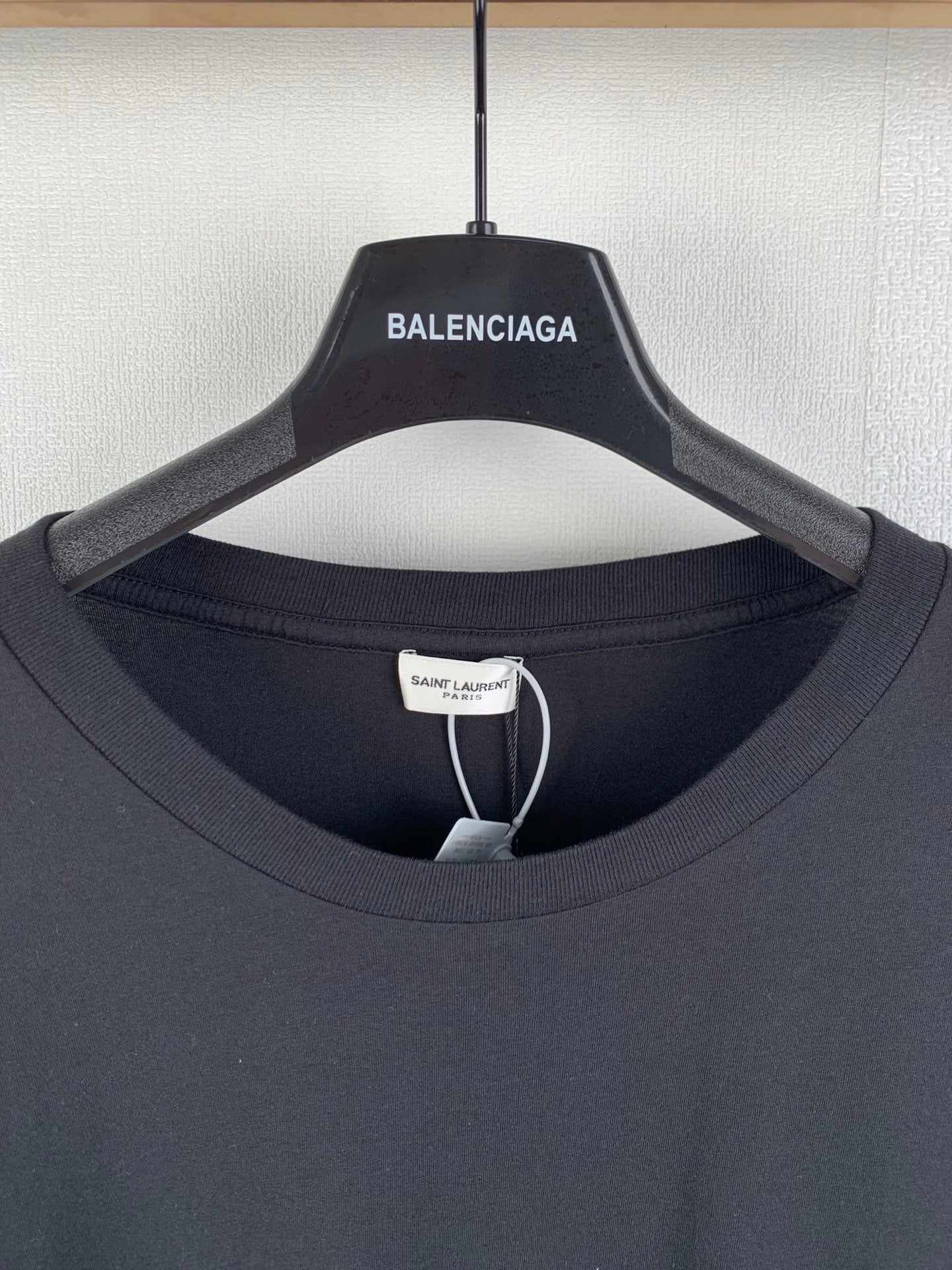 Saint Laurent Signature Logo-Print Cotton T-shirt