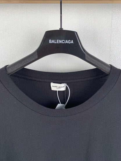 Saint Laurent Signature Logo-Print Cotton T-shirt