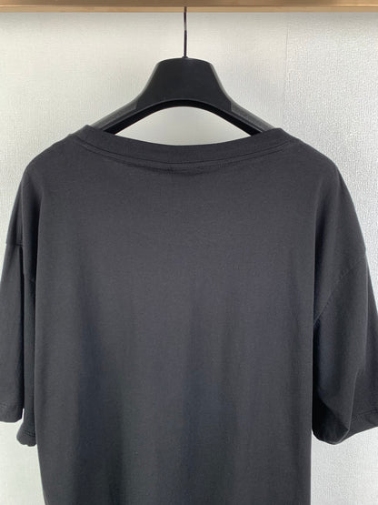 Saint Laurent Signature Logo-Print Cotton T-shirt