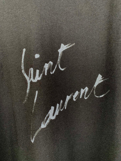 Saint Laurent Signature Logo-Print Cotton T-shirt