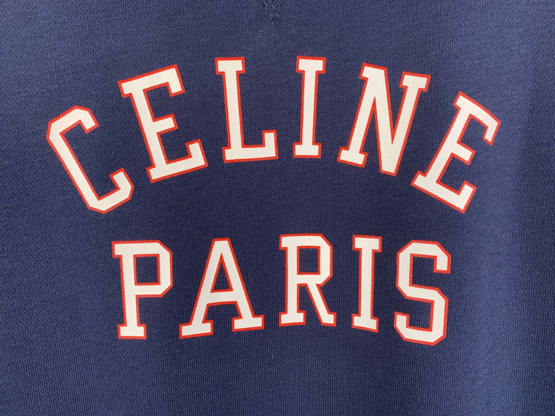CELINE Sweatshirt / Cotton Fleece Navy
