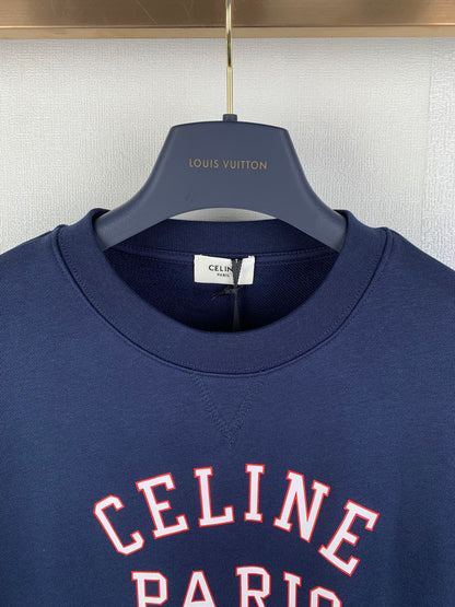 CELINE Sweatshirt / Cotton Fleece Navy