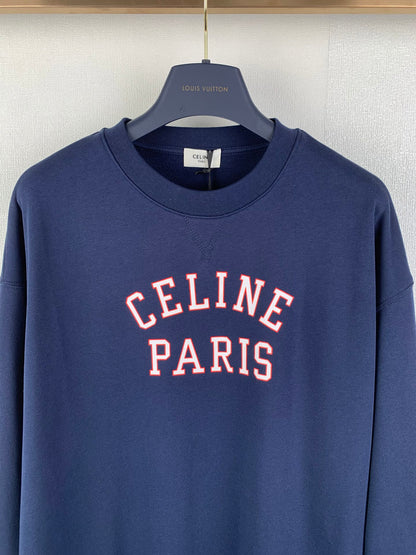 CELINE Sweatshirt / Cotton Fleece Navy