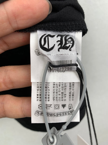 Chrome Hearts Neck Logo T-Shirt 'Black/Neon Yellow'