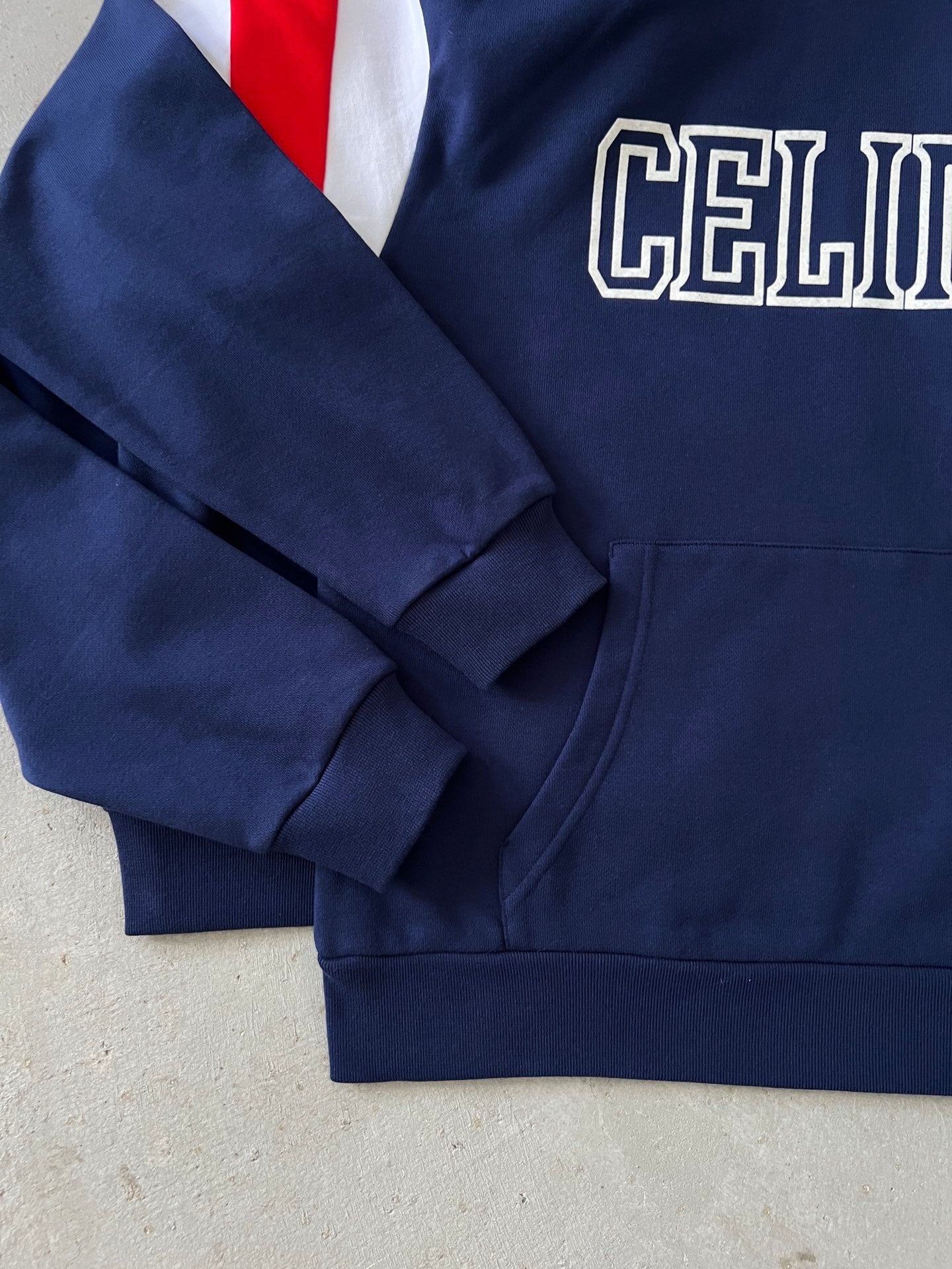 CELINE Loose Hoodie in Cotton Fleece