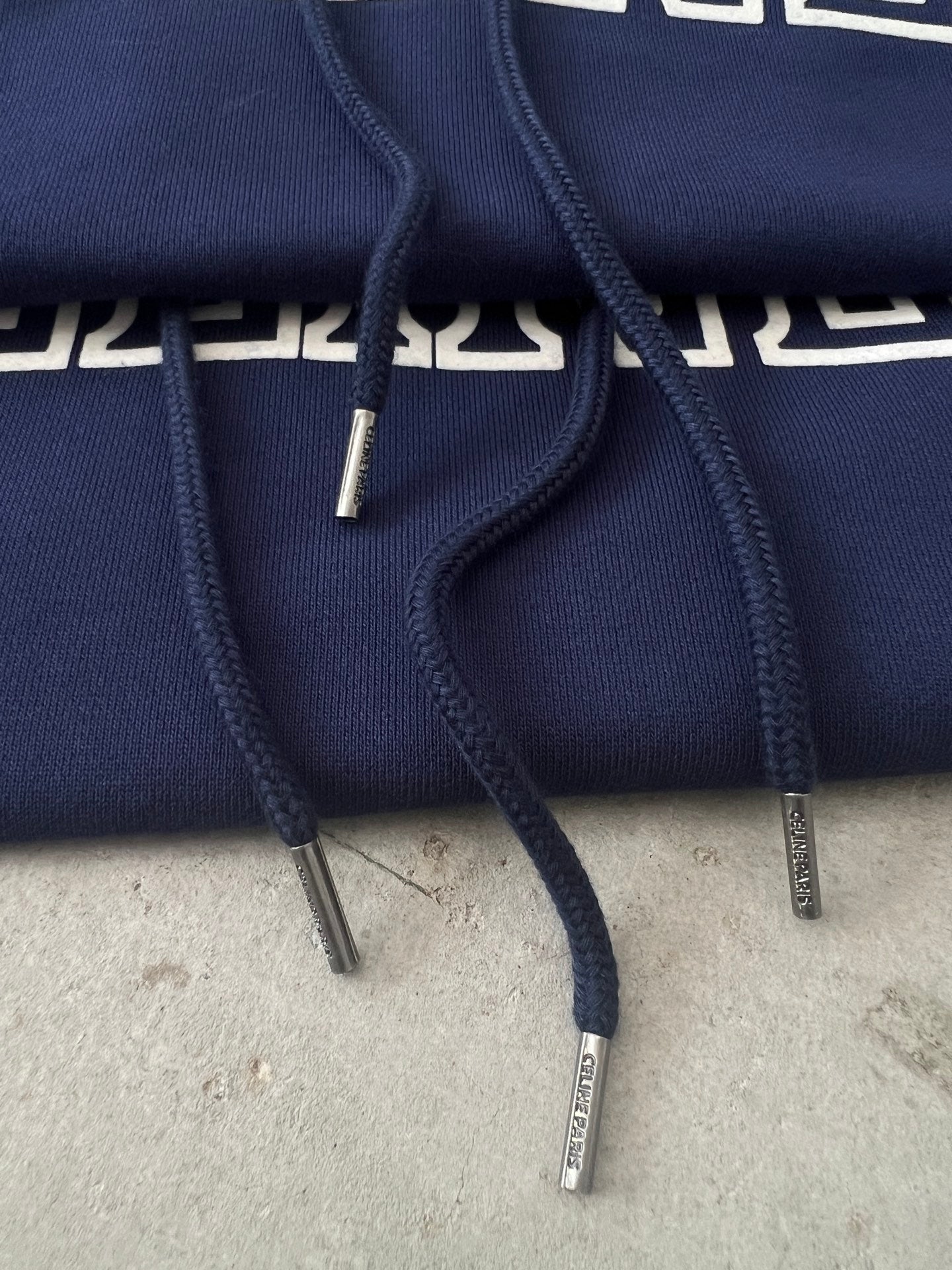 CELINE Loose Hoodie in Cotton Fleece