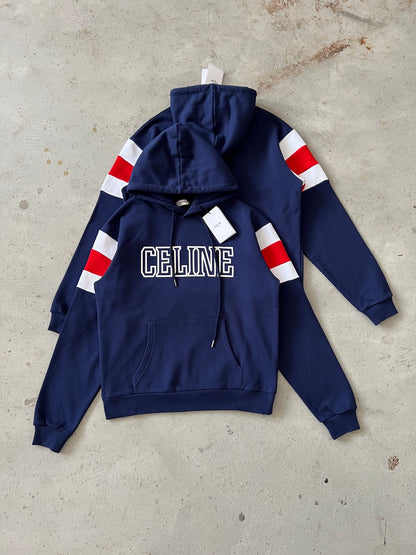 CELINE Loose Hoodie in Cotton Fleece