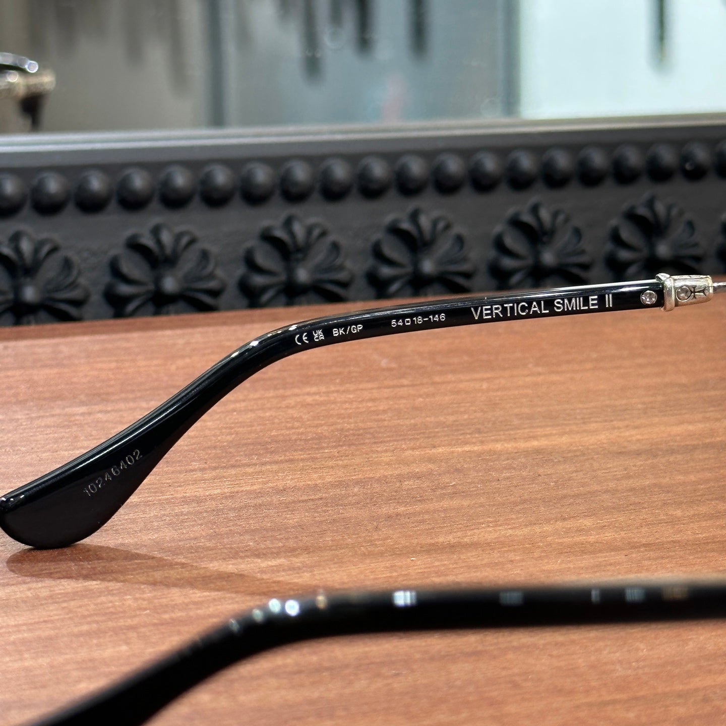 Chrome Hearts brand VERTICAL SMILE II/Side Eternity Vine eyeglasses