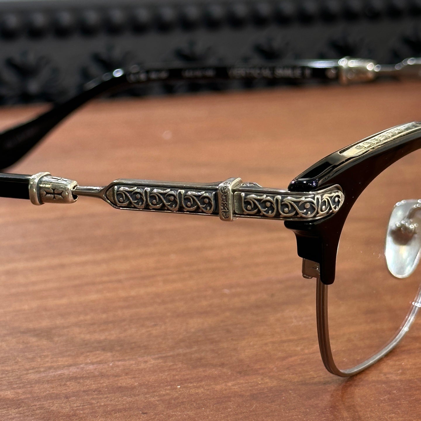 Chrome Hearts brand VERTICAL SMILE II/Side Eternity Vine eyeglasses
