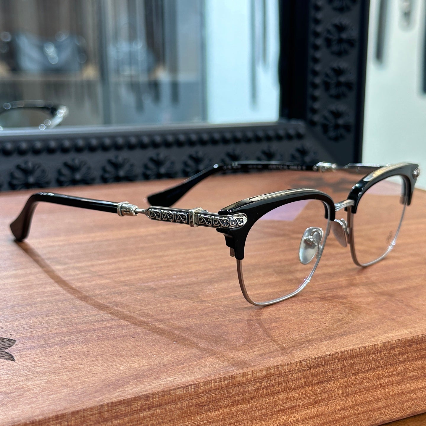Chrome Hearts brand VERTICAL SMILE II/Side Eternity Vine eyeglasses