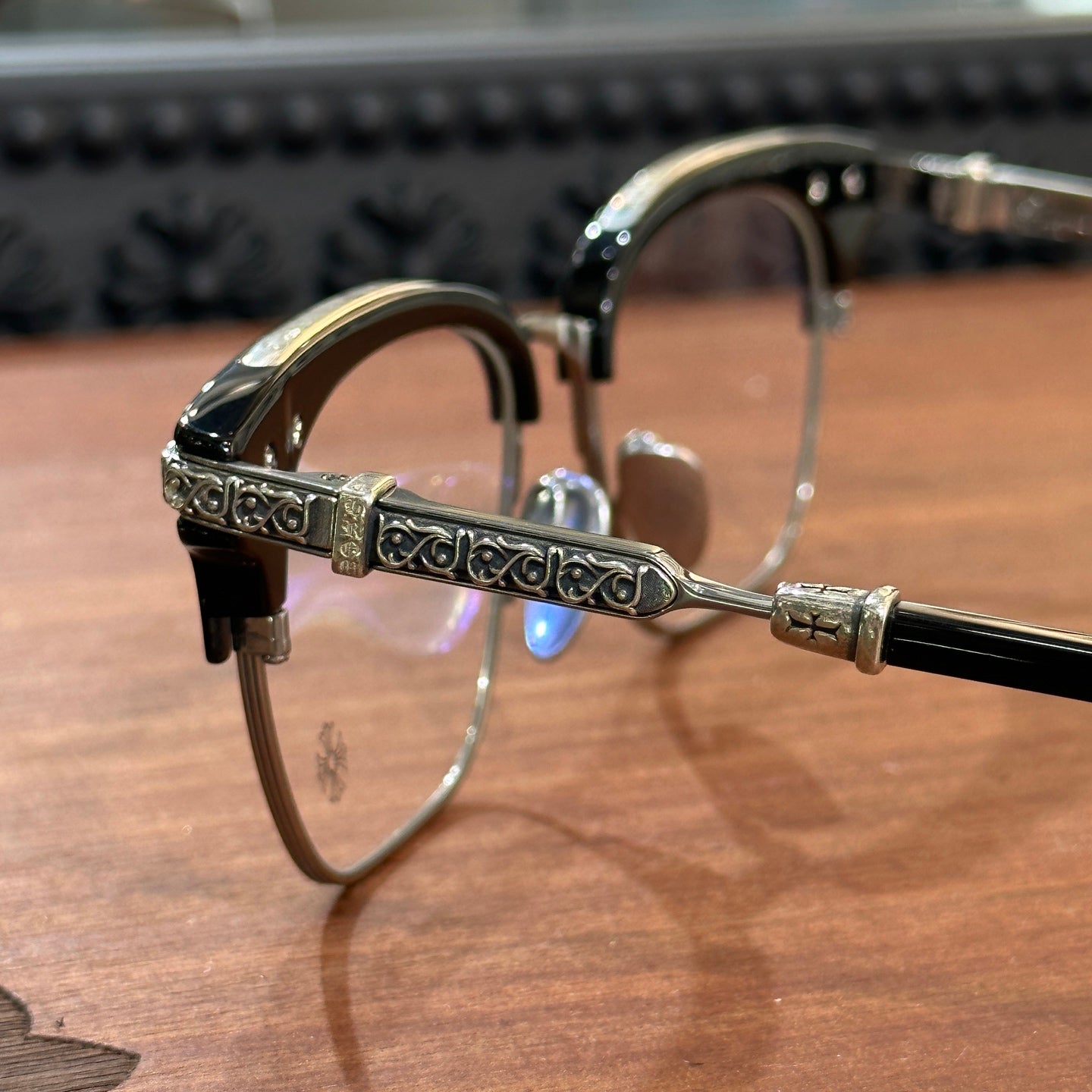 Chrome Hearts brand VERTICAL SMILE II/Side Eternity Vine eyeglasses