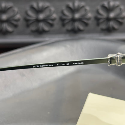 Chrome Hearts Green Irregular Optical Glasses Unisex