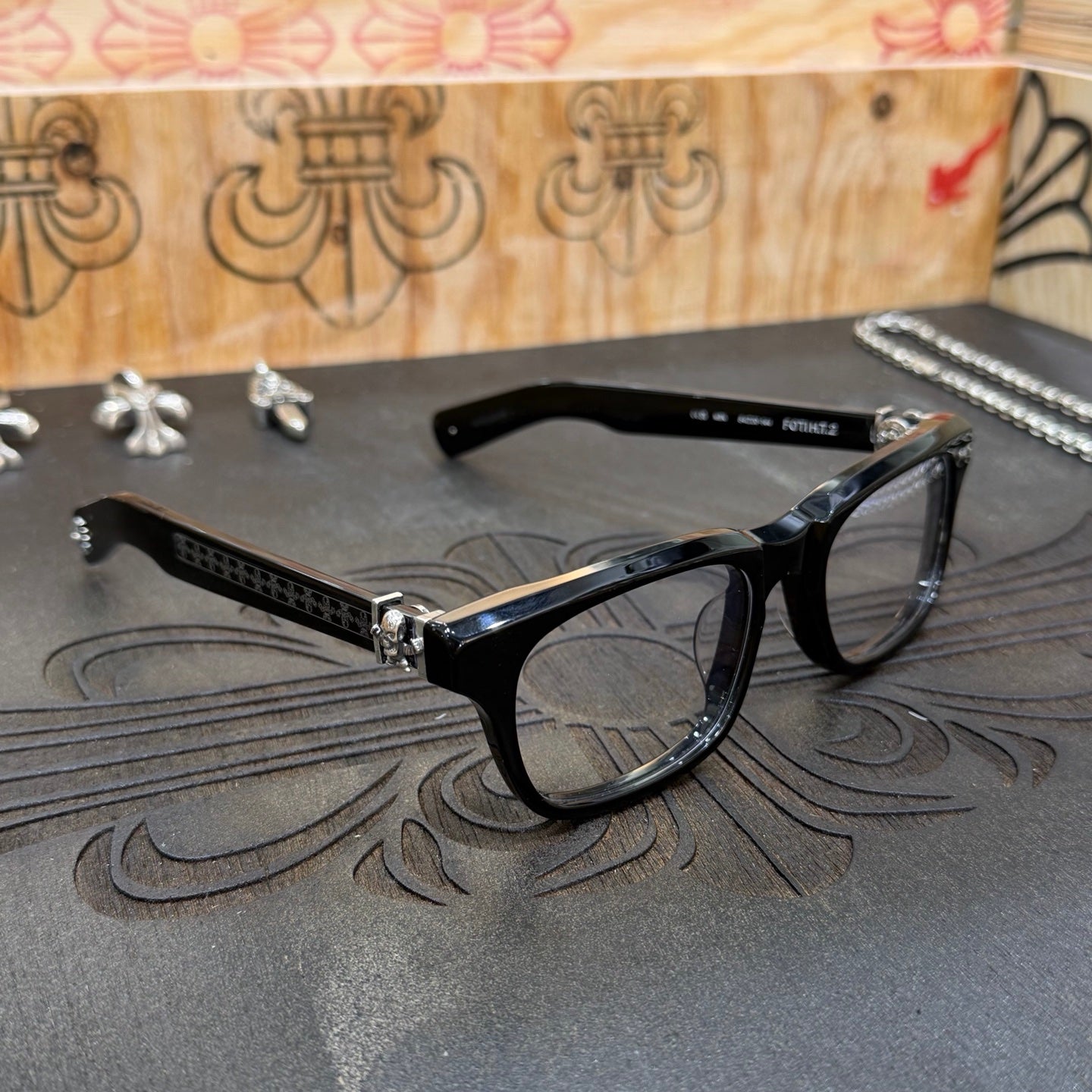 Chrome Hearts Foti Square Glasses