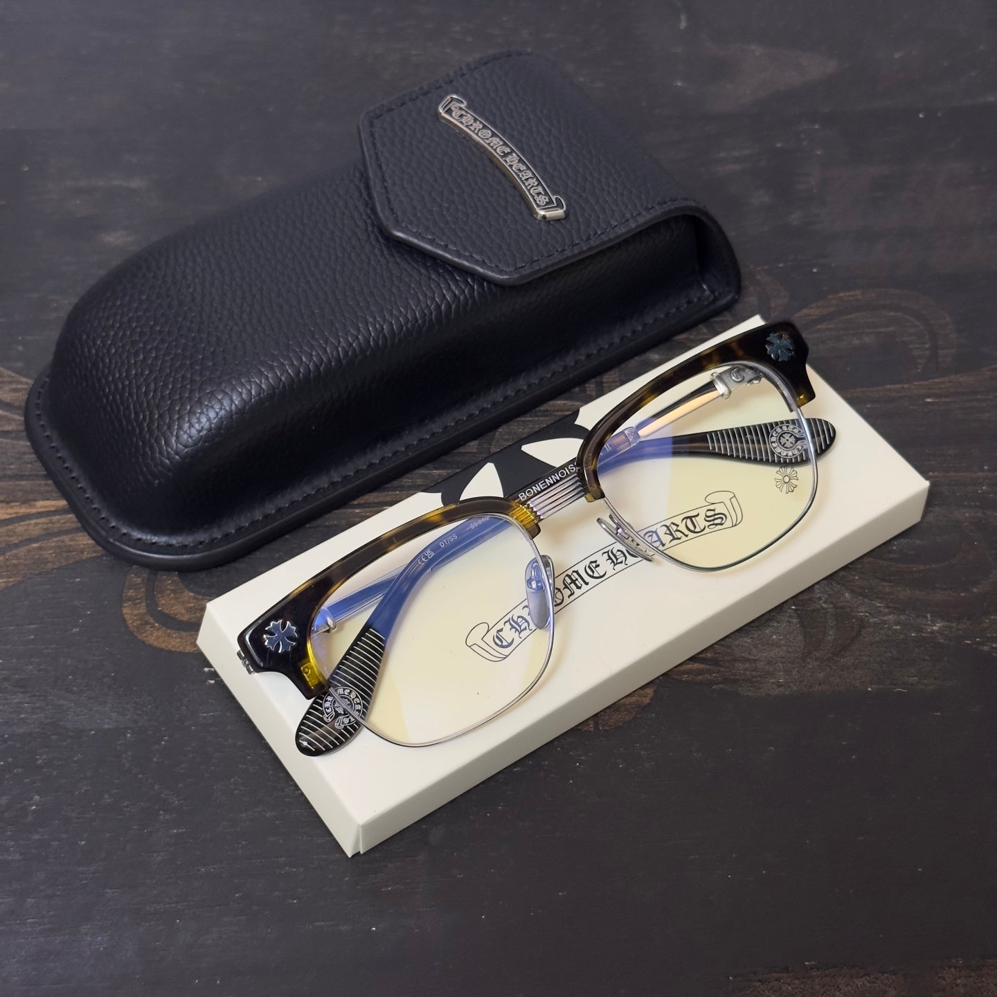 Chrome Hearts Bonennoisseur II Black Brushed Silver