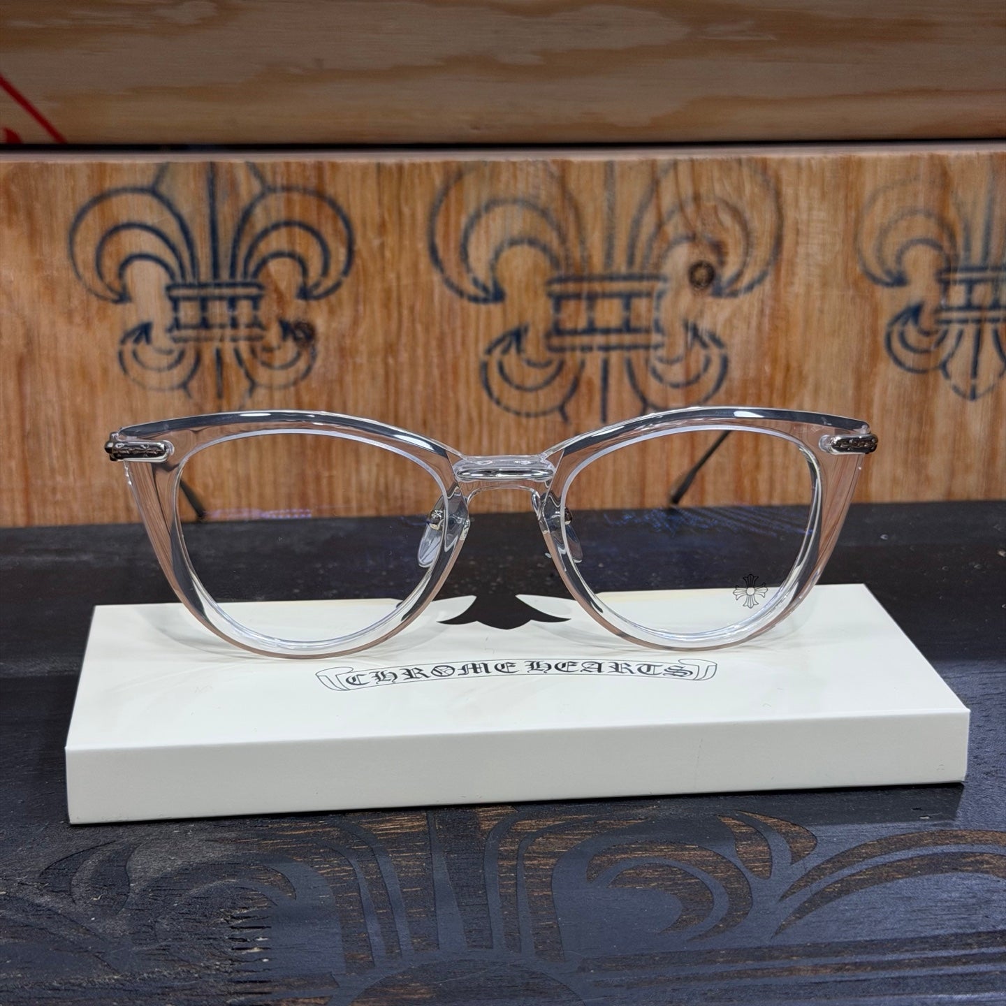 Chrome Hearts Cross Plus Square Glasses (Unisex)