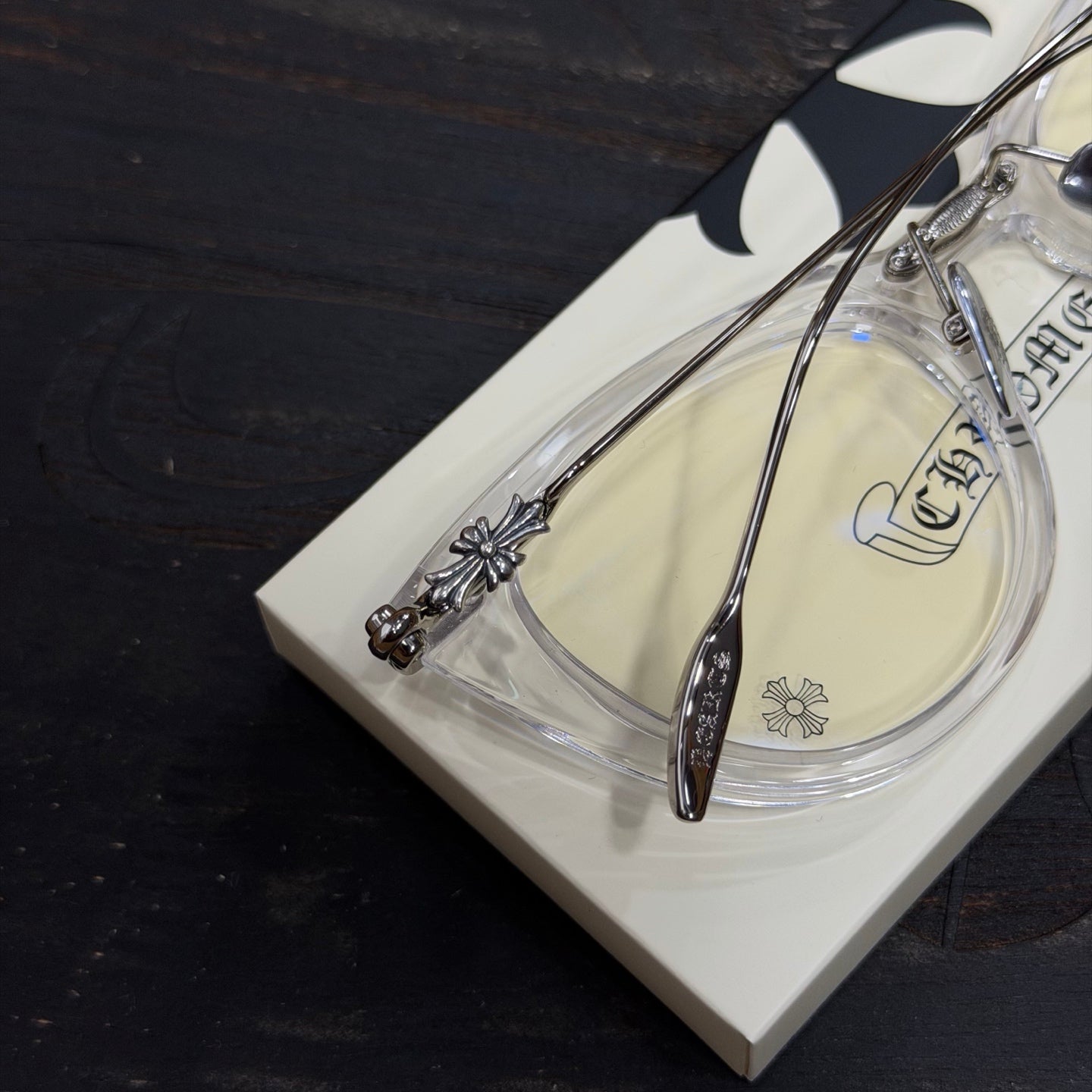 Chrome Hearts Cross Plus Square Glasses (Unisex)