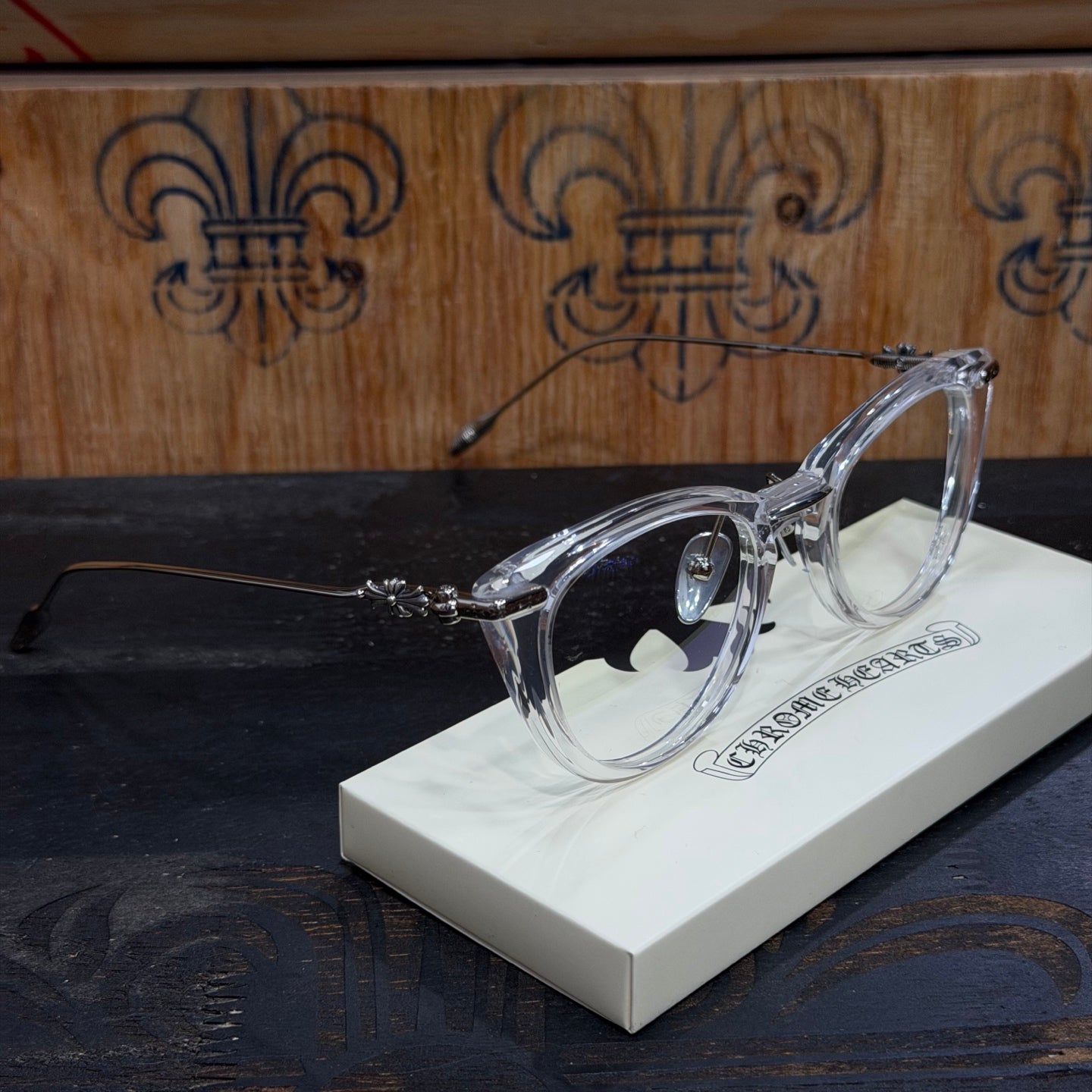 Chrome Hearts Cross Plus Square Glasses (Unisex)