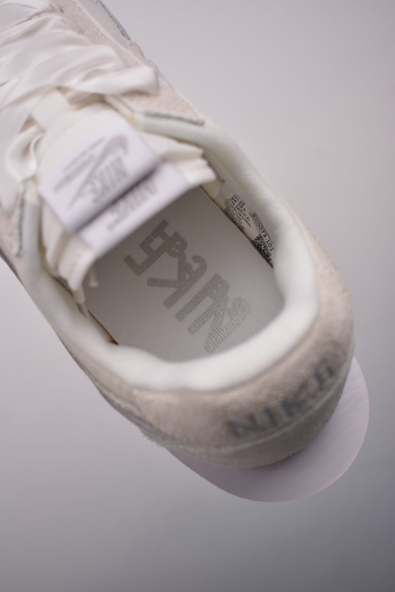 sacai × Nike LDV Waffle "Triple White"